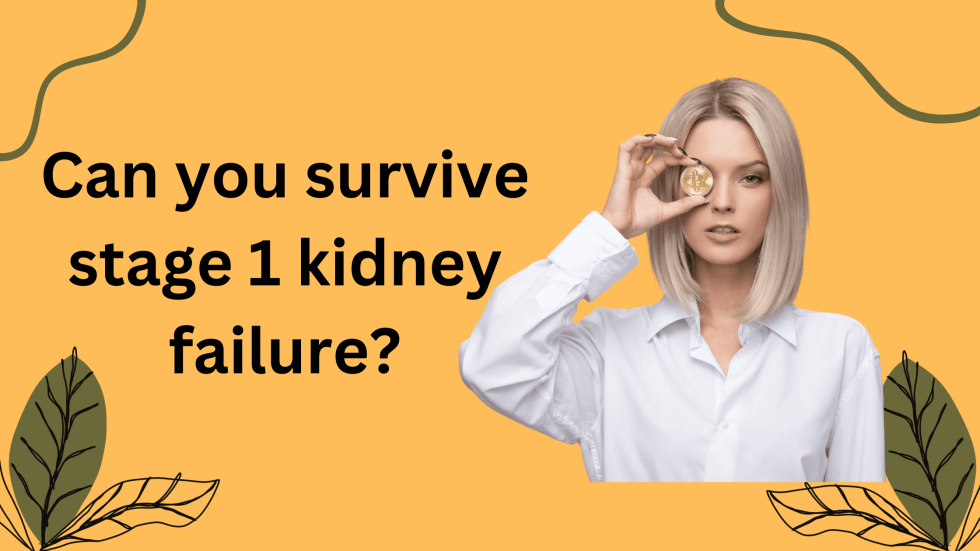 Can you survive stage 1 kidney failure